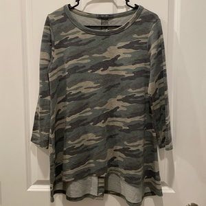 Women’s Camo Tunic Top
